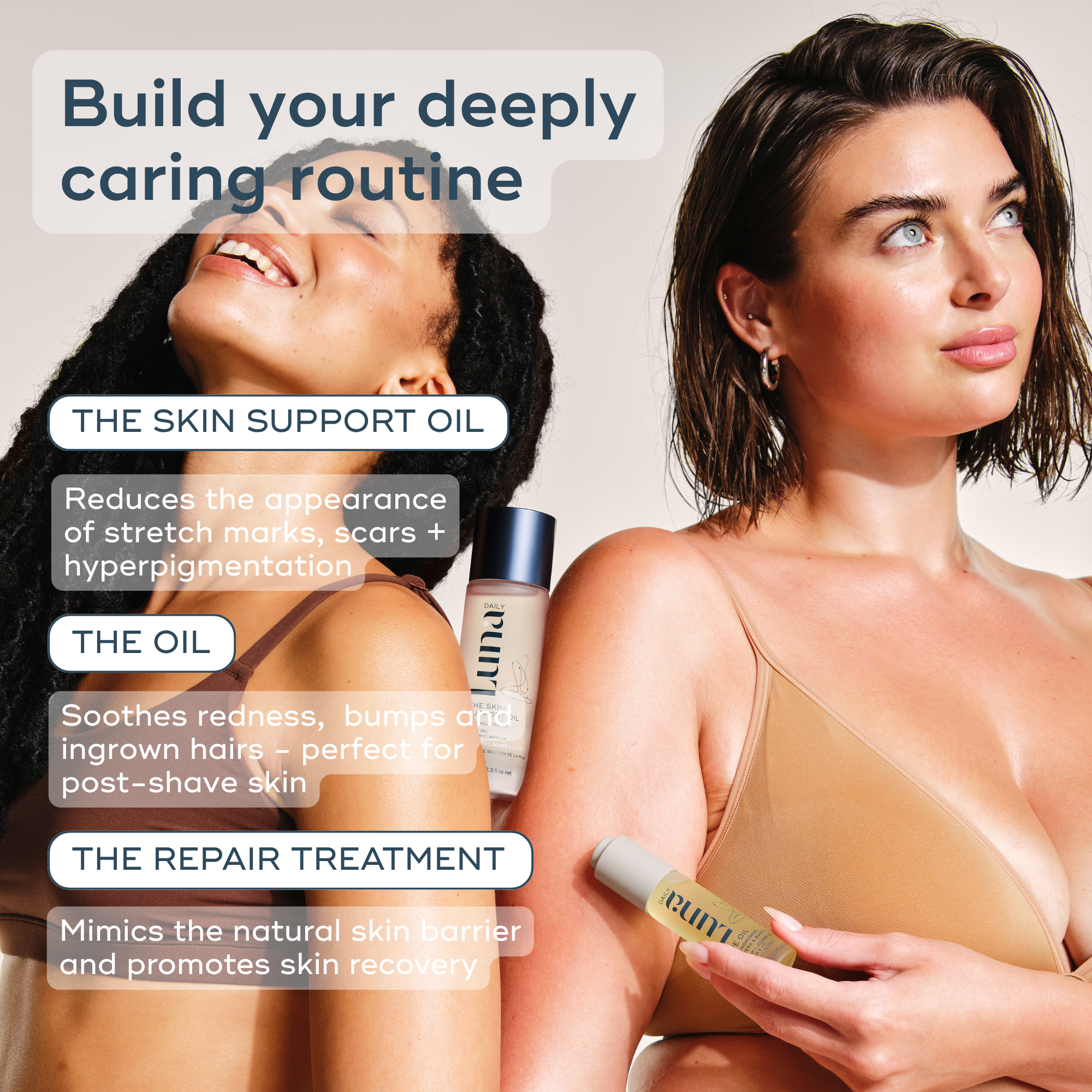 The Skin Support Oil - For Stretch Marks, Hyperpigmentation + Uneven Skin Texture