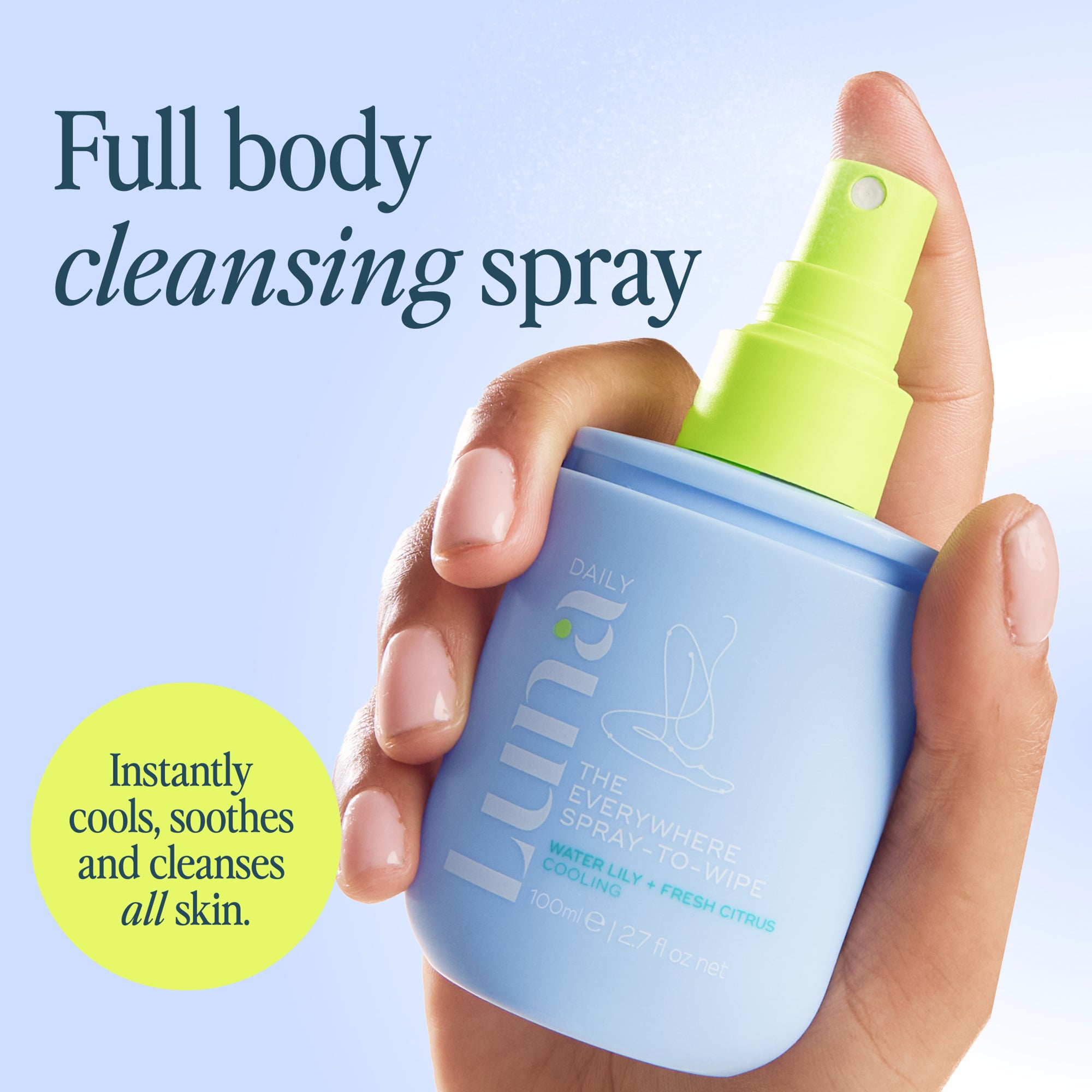 The Everywhere Spray-To-Wipe - Cooling Water Lily + Fresh Citrus