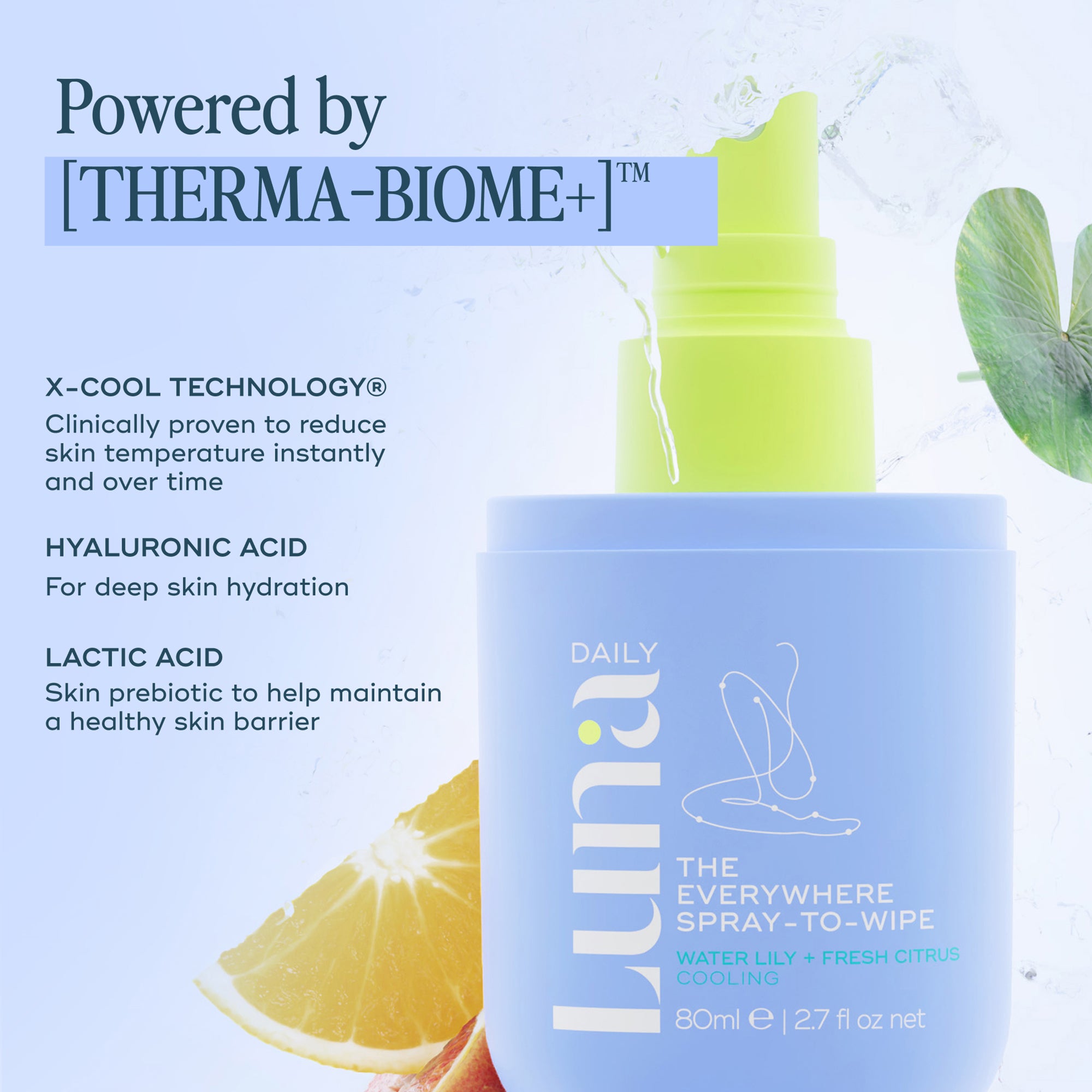 The Everywhere Spray-To-Wipe - Cooling Water Lily + Fresh Citrus