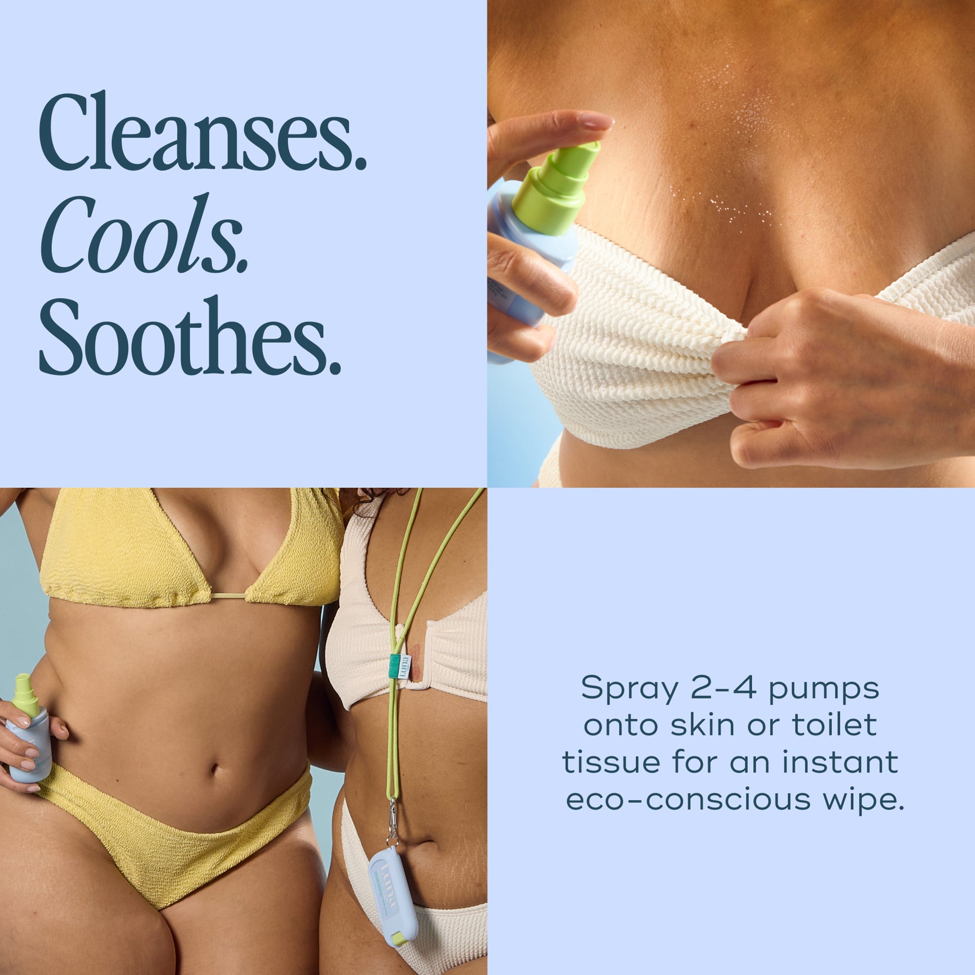 The Everywhere Spray-To-Wipe - Cooling Water Lily + Fresh Citrus