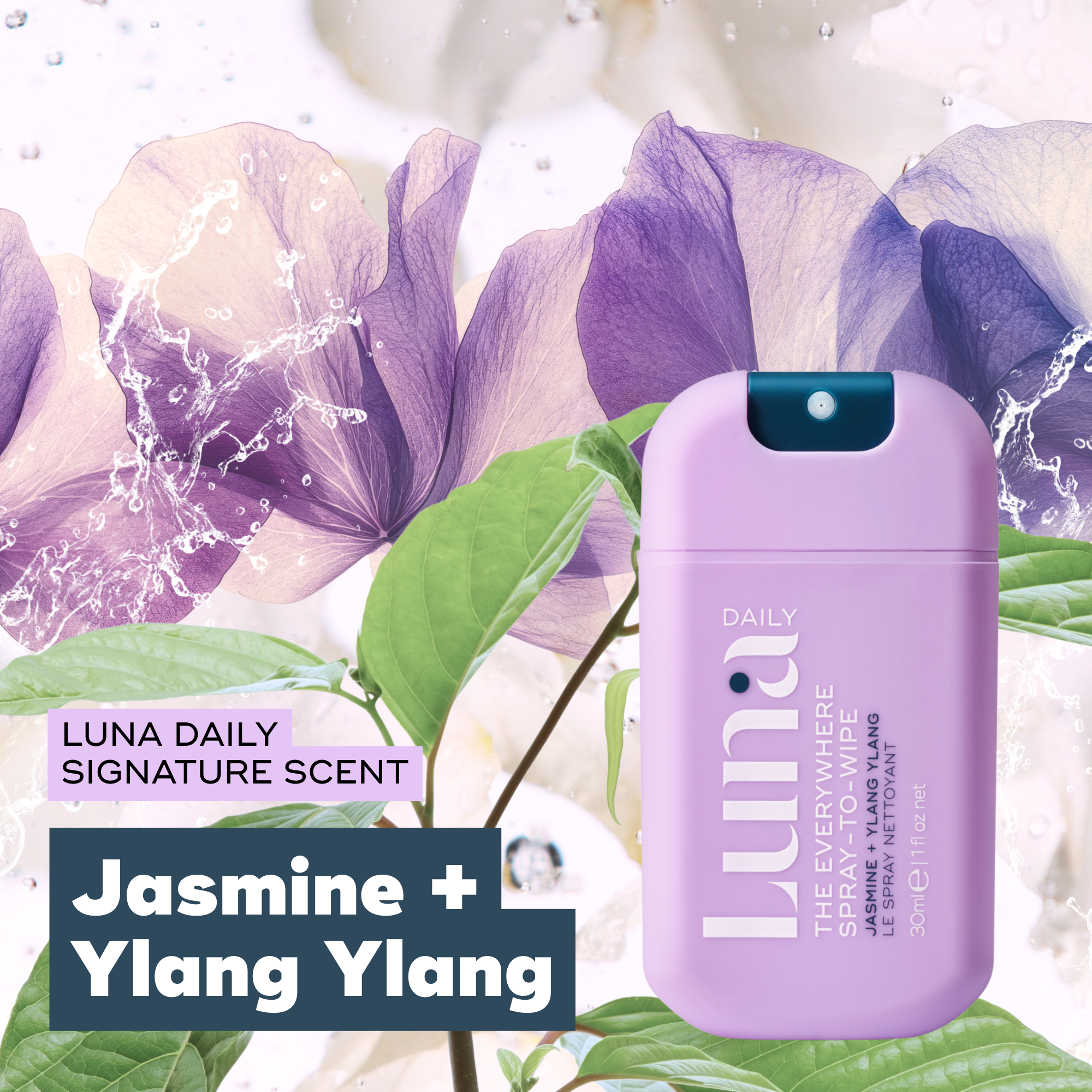 The Everywhere Spray-To-Wipe Mini - Fresh Jasmine and Ylang Ylang