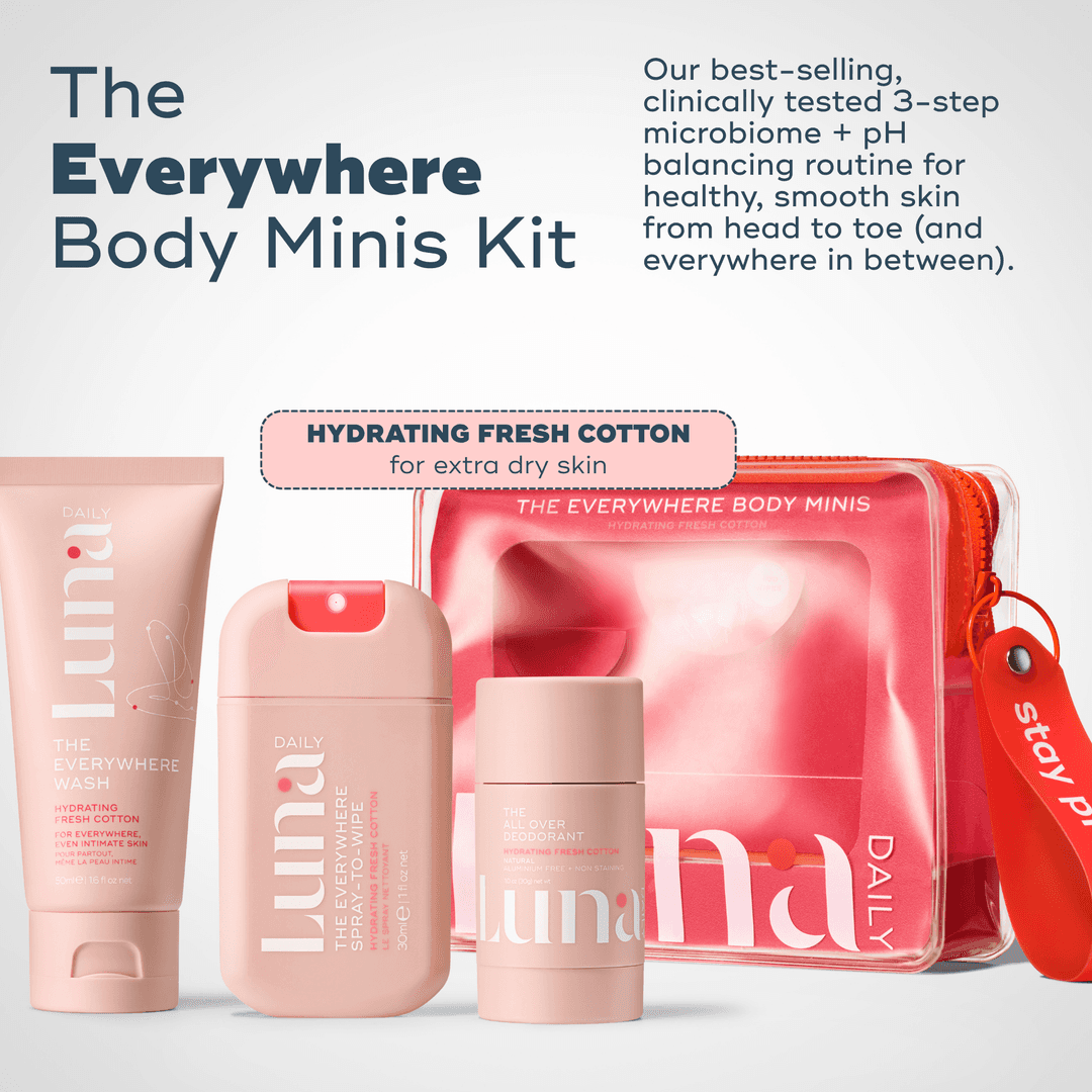 The Everywhere Body Minis Kit - Hydrating Fresh Cotton
