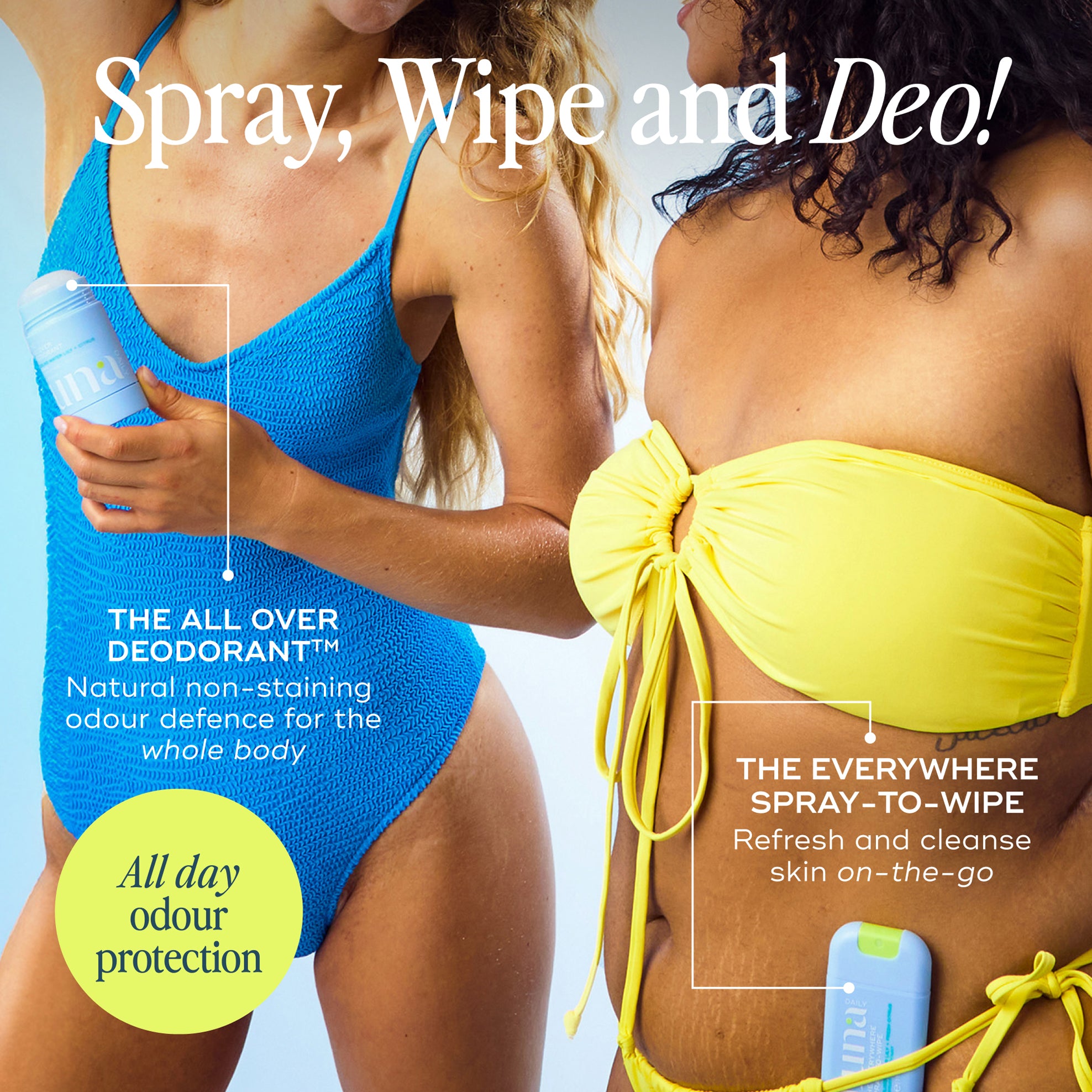 The Everywhere Spray-To-Wipe Mini - Cooling Water Lily + Fresh Citrus