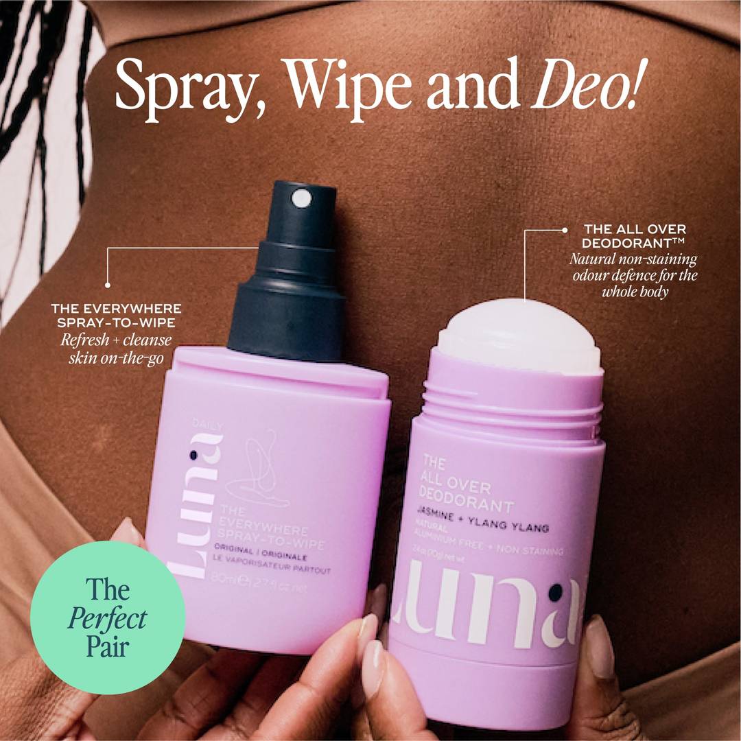 Body Odour Besties - The All Over Deodorant™ + Spray-To-Wipe