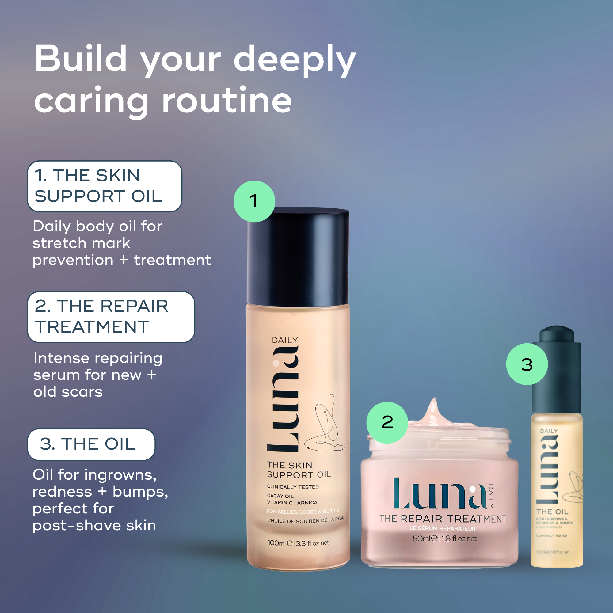 The Skin Support Oil - For Stretch Marks, Hyperpigmentation + Uneven Skin Texture