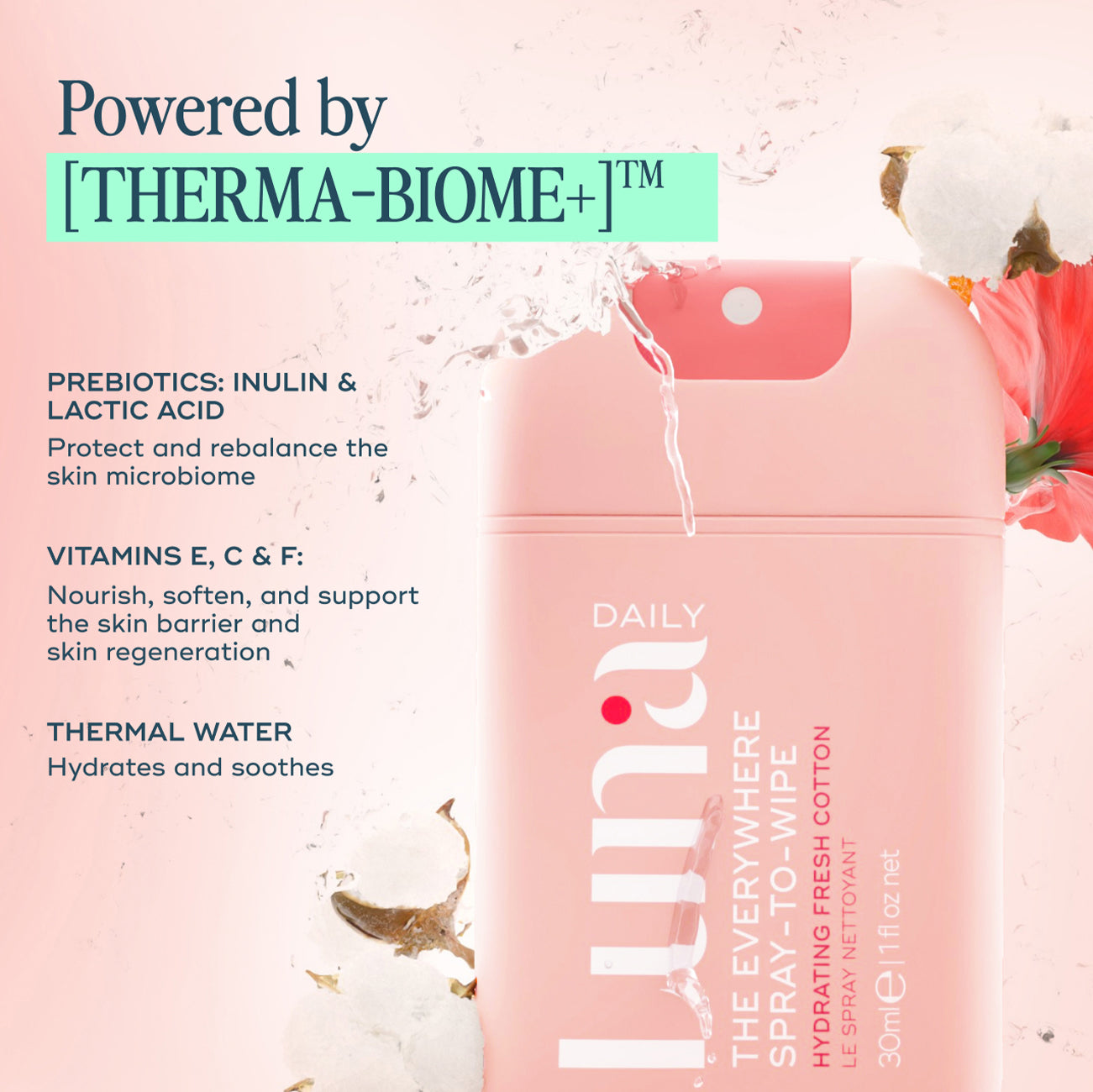 The Everywhere Spray-To-Wipe Mini - Hydrating Soft Cotton