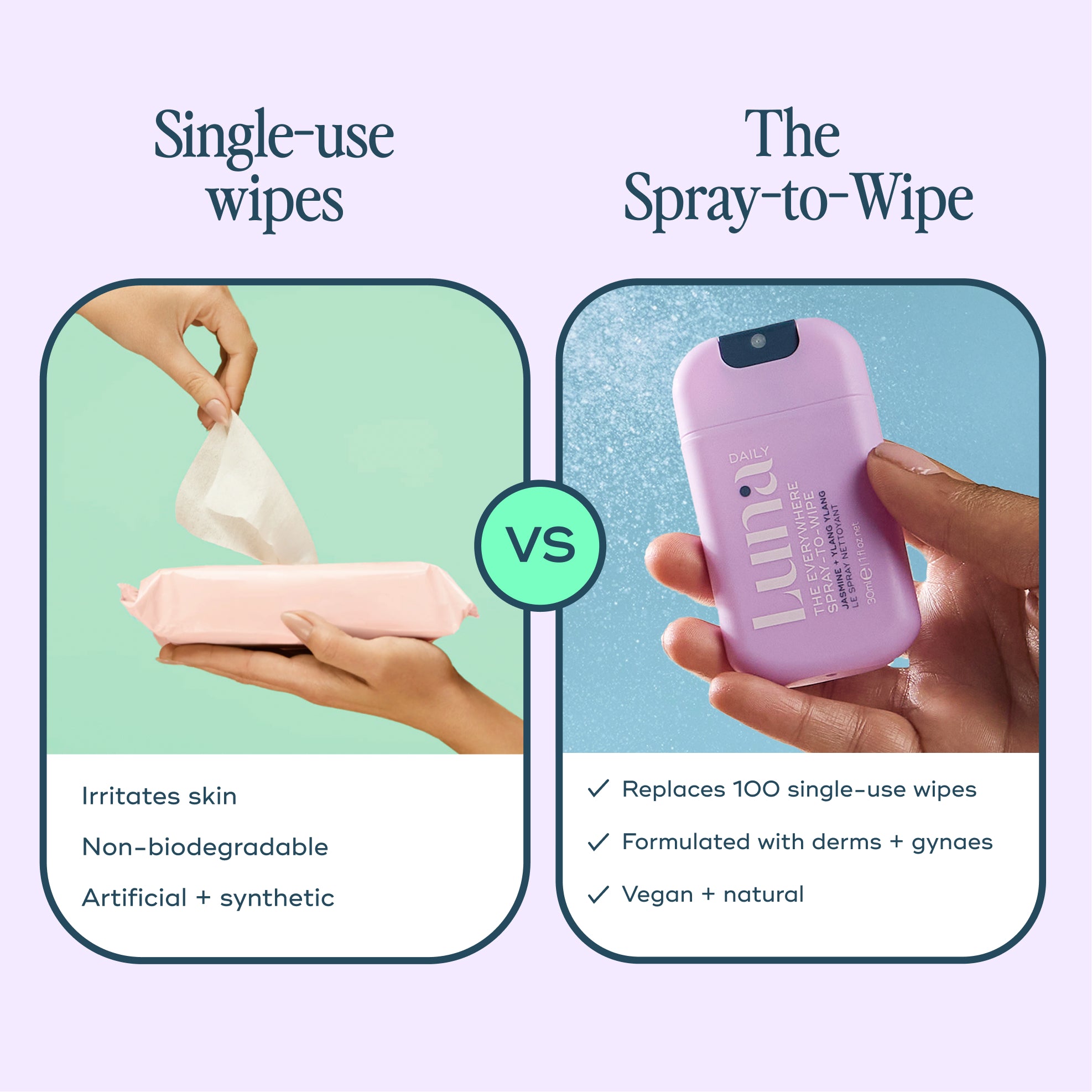 The Everywhere Spray-To-Wipe Mini - Fresh Jasmine and Ylang Ylang