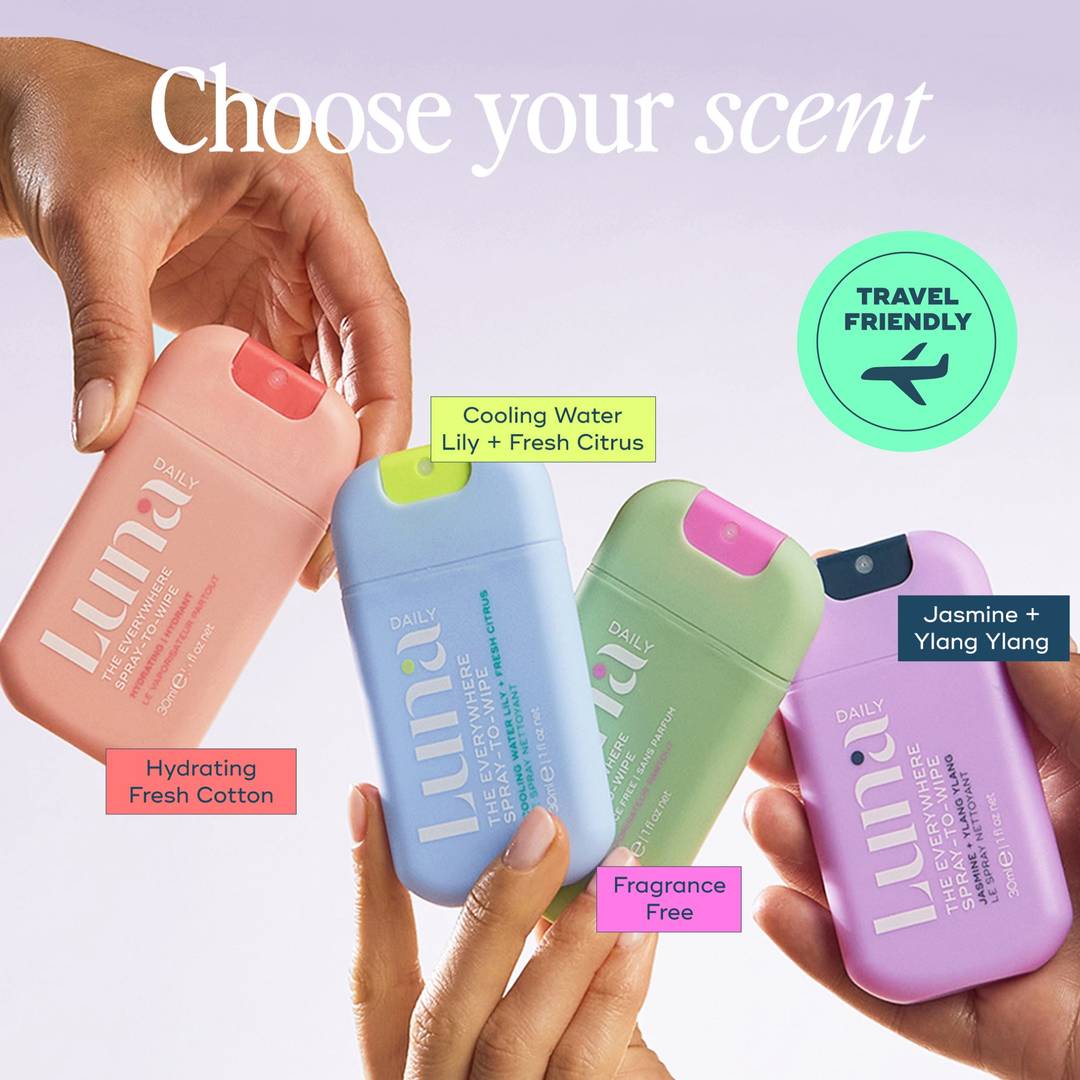 The Everywhere Spray-To-Wipe Mini - Fresh Jasmine + Ylang Ylang