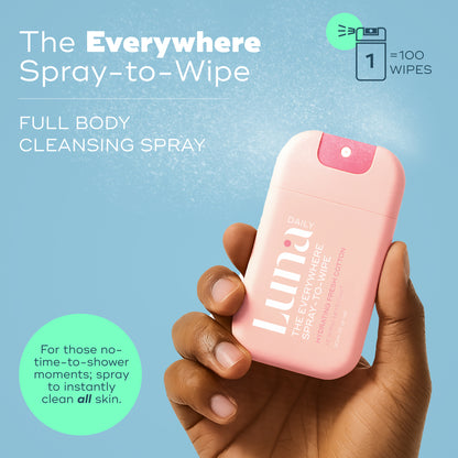 The Everywhere Spray-To-Wipe Mini - Hydrating Soft Cotton