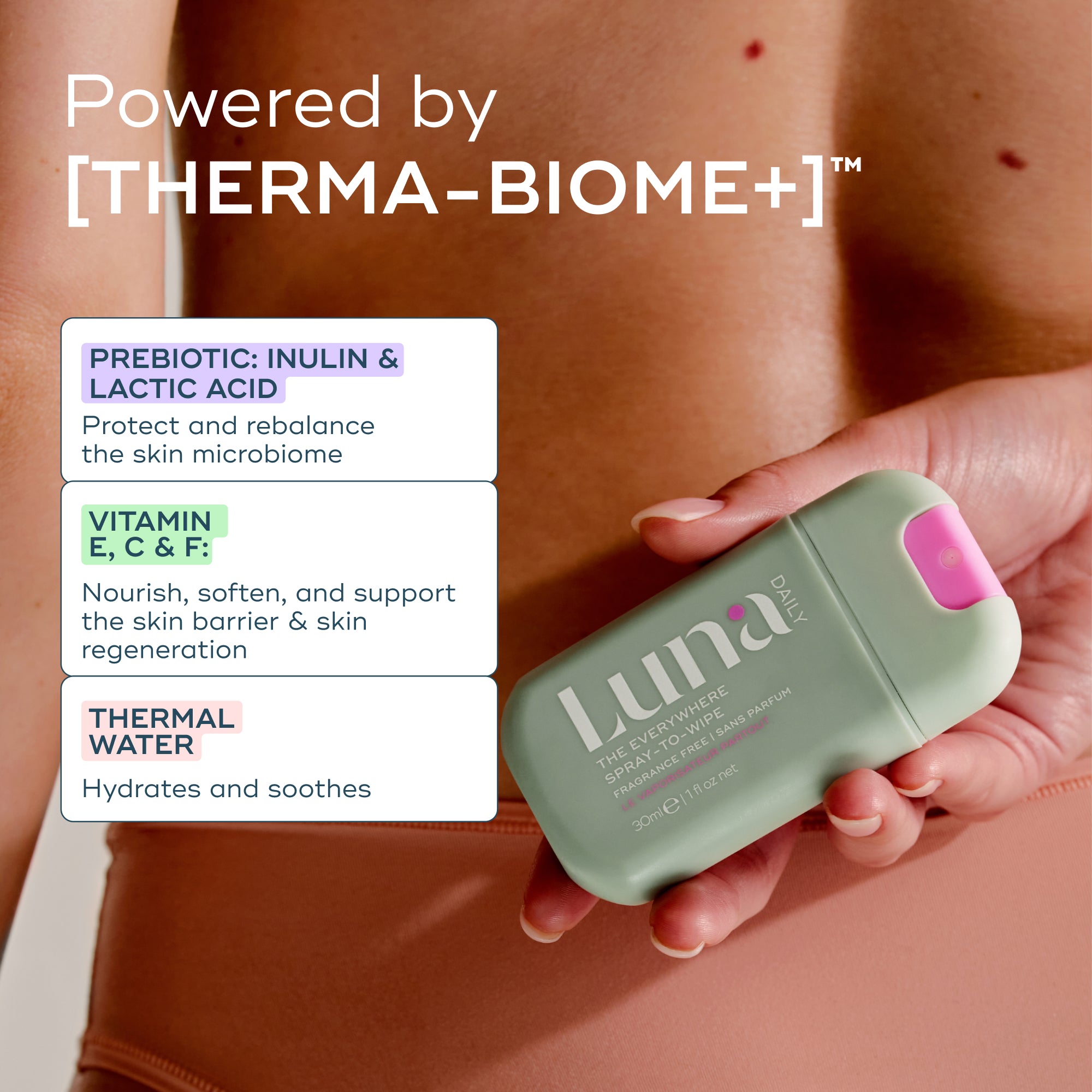 The Everywhere Spray-To-Wipe Mini - Fragrance Free