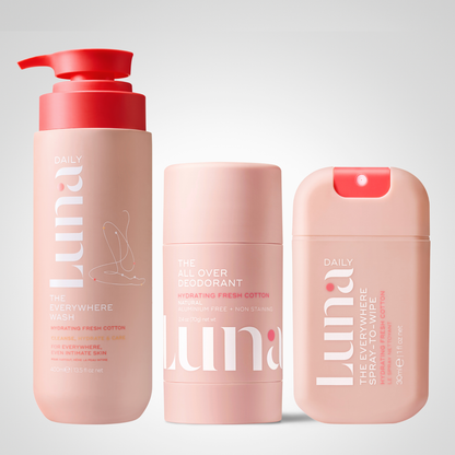 3-Steps To All-Day Fresh Hydrating Bundle (Fresh Cotton)
