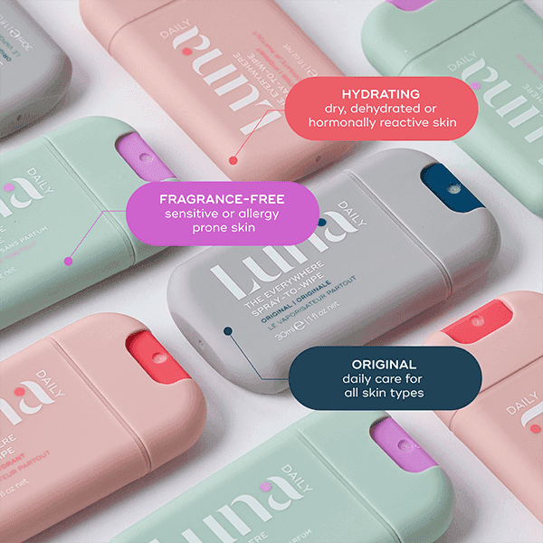 Luna Daily THE SPRAY-TO-WIPE MINI COLLECTION KIT