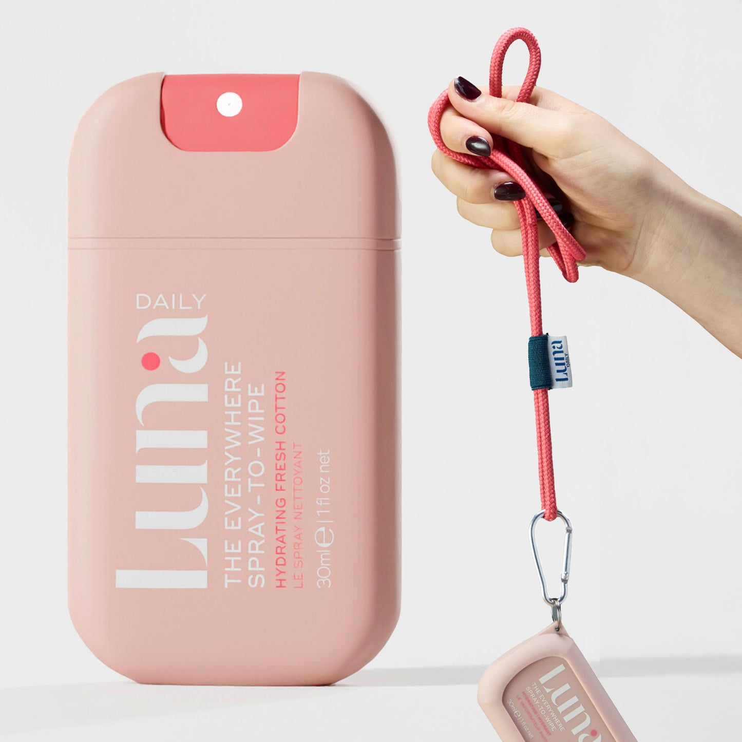 The Hydrating Everywhere Spray-To-Wipe Mini + Lanyard