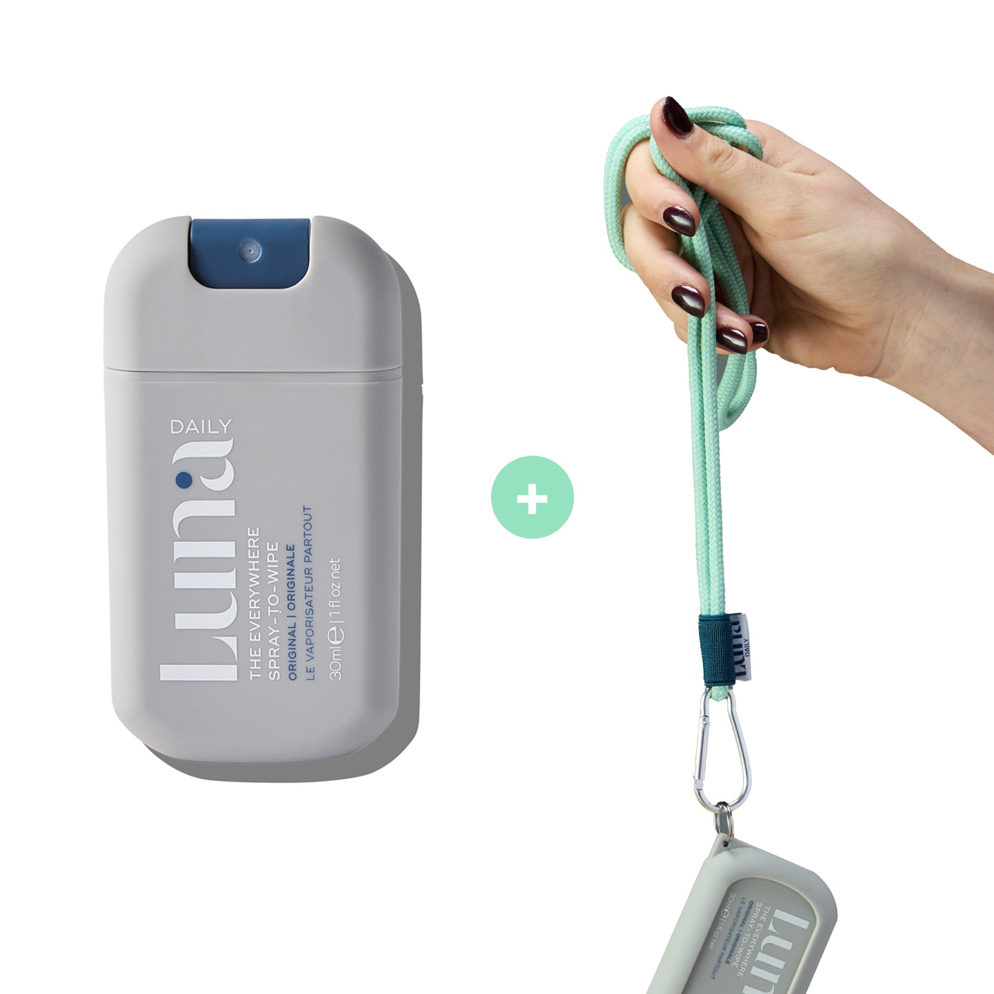 The Everywhere Spray-To-Wipe Mini + Lanyard