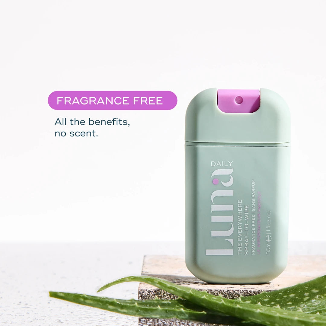 Luna Daily THE FRAGRANCE-FREE EVERYWHERE SPRAY-TO-WIPE MINI Wipe