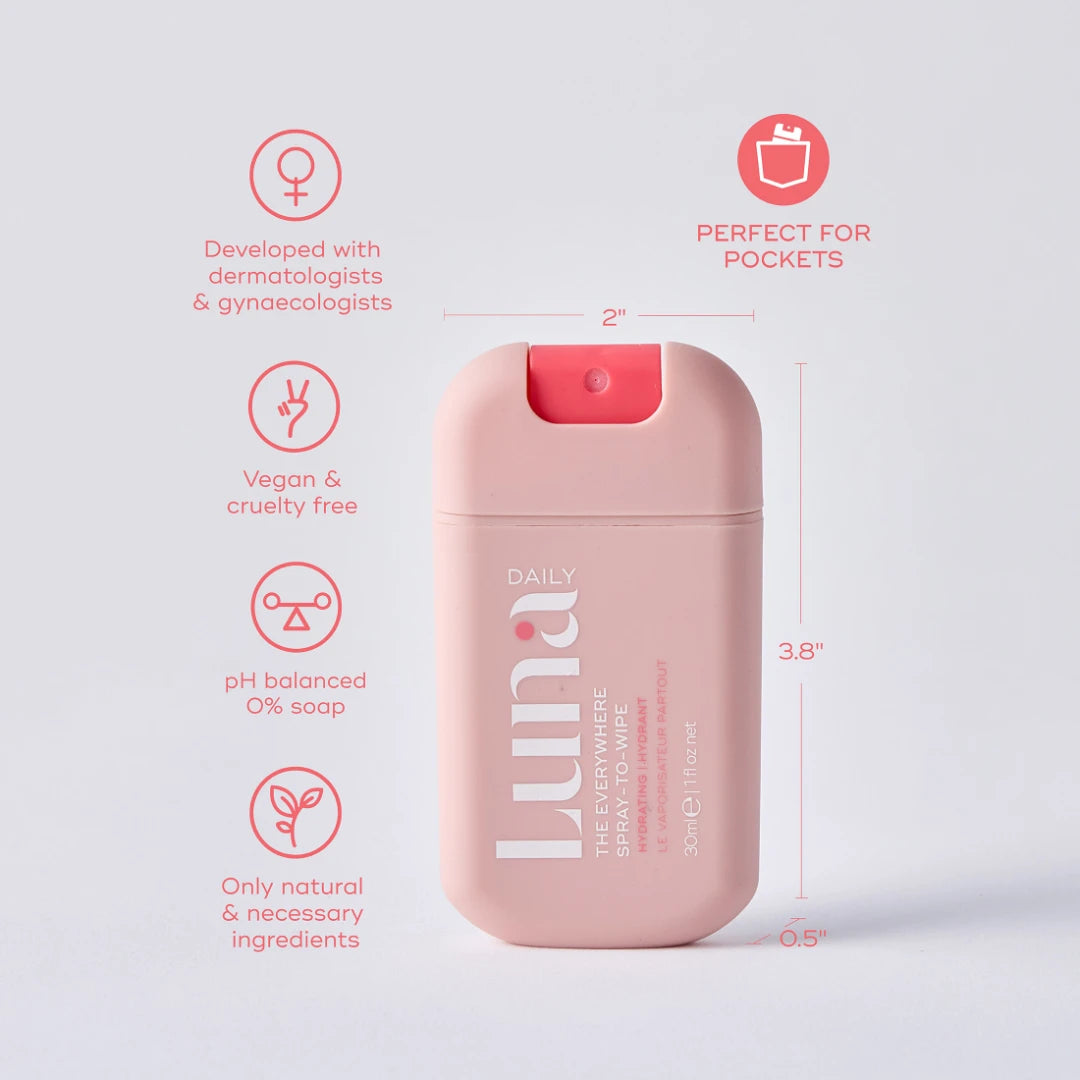 Luna Daily THE HYDRATING EVERYWHERE SPRAY-TO-WIPE MINI Body