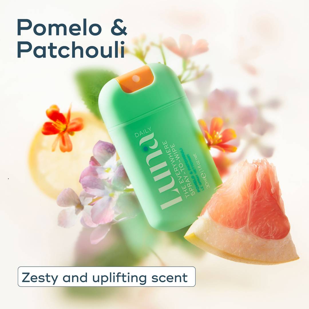The Everywhere Spray-To-Wipe™ - pH-Balancing Body Cleansing Spray - Pomelo + Patchouli